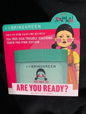 BringGreen Tea Tree Cica Soothing Toner Pads — Pink Edition